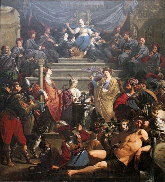 Theodoor Rombouts Allegory of the Court of Justice of Gedele in Ghent France oil painting art